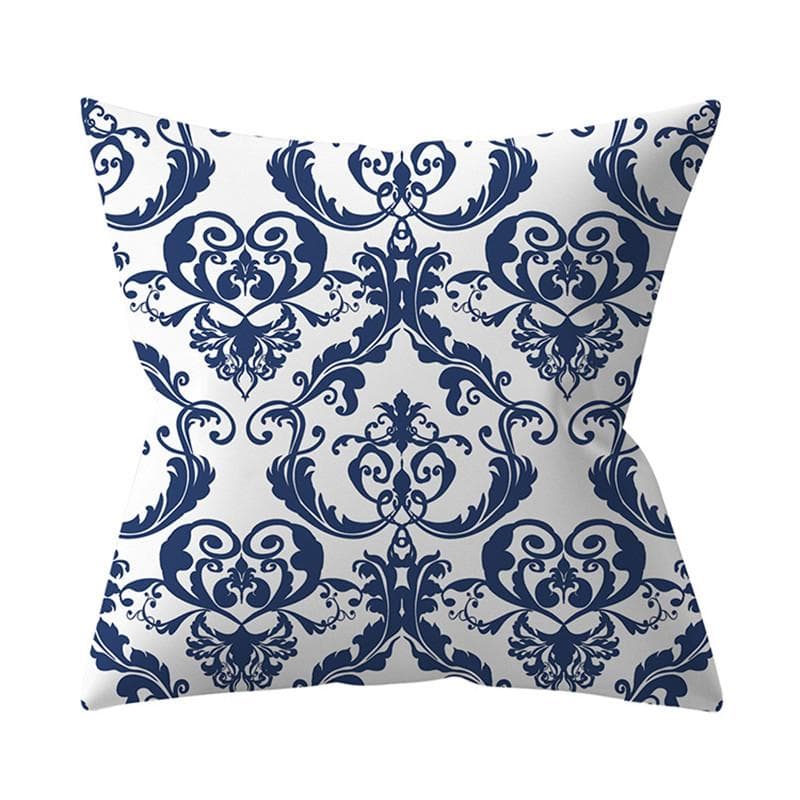 Navy Blue Mandala Nordic Geometric Pillowcase 45x45 Cushion Cover Decorative Pillow Sofa Cushion Home Decor Polyester 50x50cm