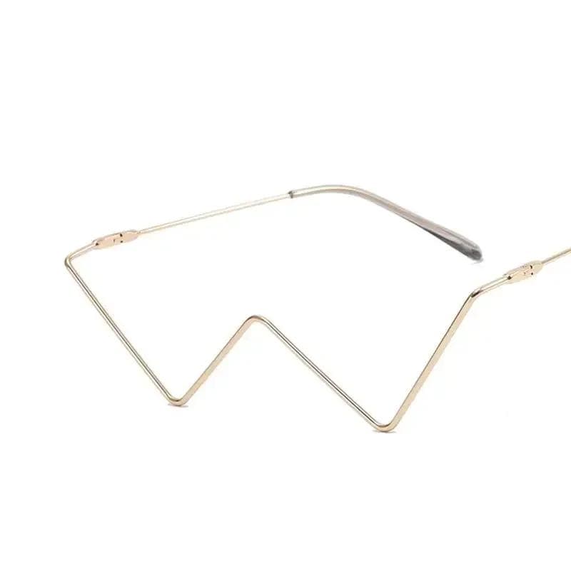 Vintage Diamond Half Metal Glasses Frames Women Luxury Eyewear Fashion Gold Silver No Lens Retro Eyeglasses Frame