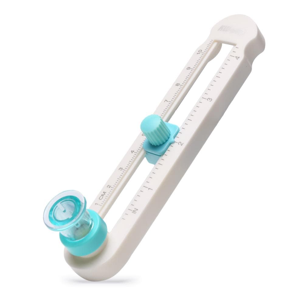 KW-triO Circle Cutter 360-Degree Handmade Rotation Compass Adjustable Circle Diameter DIY Card white