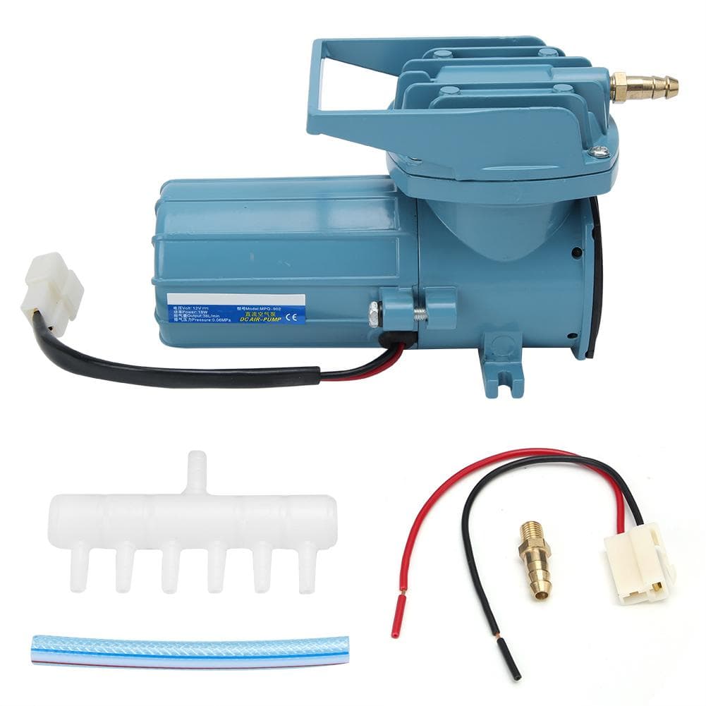 Car DC Electromagnetic Oxygen Machine Aeration Air Pump for Fishing Seafood Transport MPQ902-12V-18W