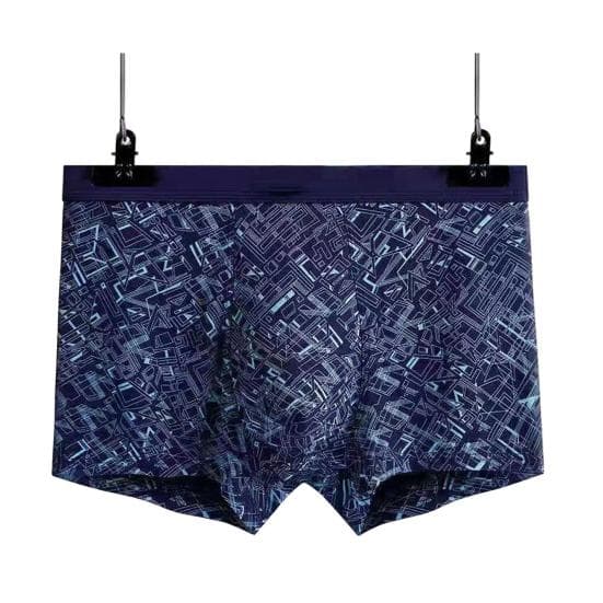 Men Boxer Underwear Elastic Mid-Rise Three-Dimensional Tailoring Shorts Briefs U-Convex Quick-drying Panties L