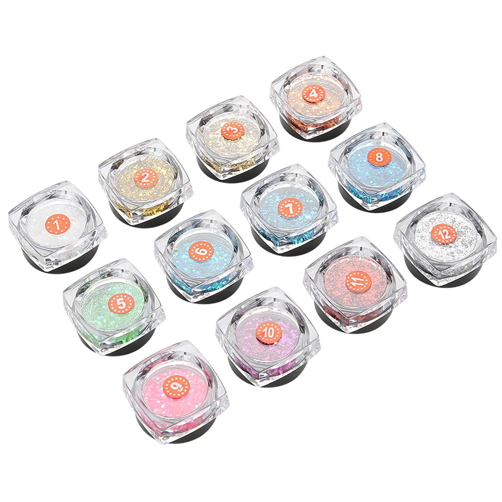 Nail Art Glitter Geometric Shape Decoration Manicure Paillette Decal DIY Kit Accessories