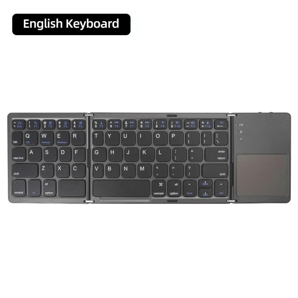 Mini Keyboard Wireless Folding Keyboard with Touchpad Portable Bluetooth Foldable Keyboard for Windows Android Ios Tablet Ipad Phone