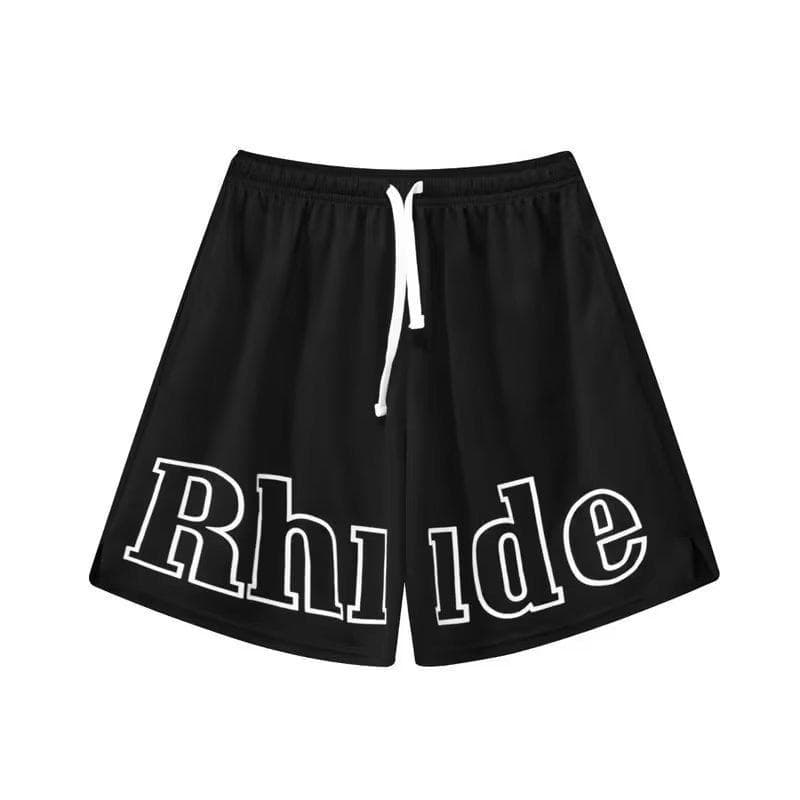 Sports Shorts Men's Basketball Trousers Street Ball Quick-drying Beach Training Loose Four- and Five-point Pants Hip-hop Casual Pants M black