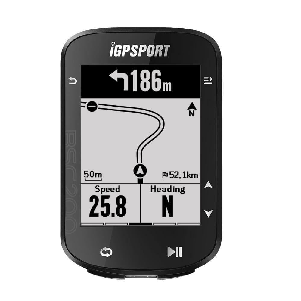 8 Language Bicycle Speed Meter Waterproof Cycling Route Navigation Mileometer Multi-functional black
