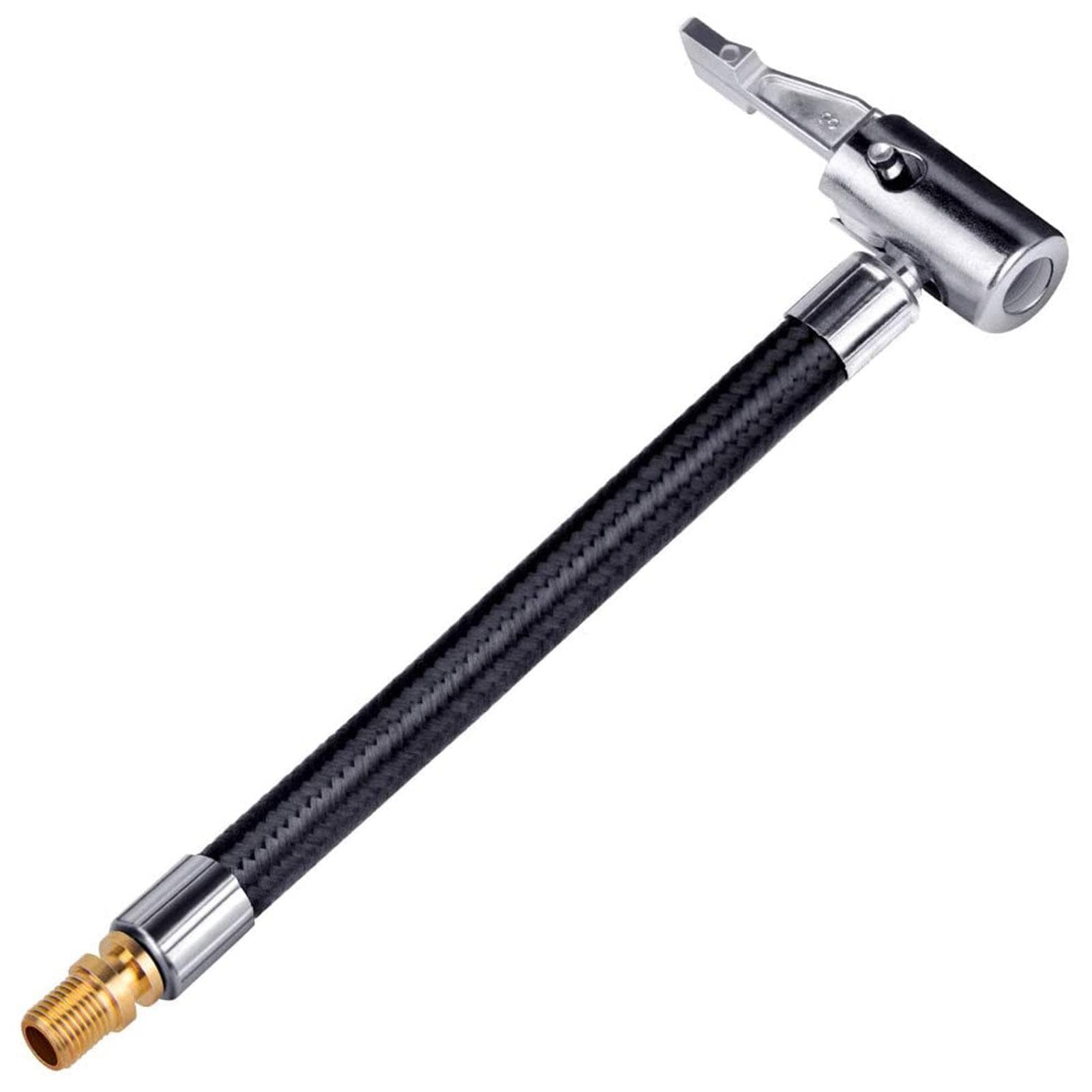 Bike Motorcycle Car Tire Air Inflator Hose Inflatable Tube Hose Tire Valve Connect Pipe Connection 10cm Not deflated black