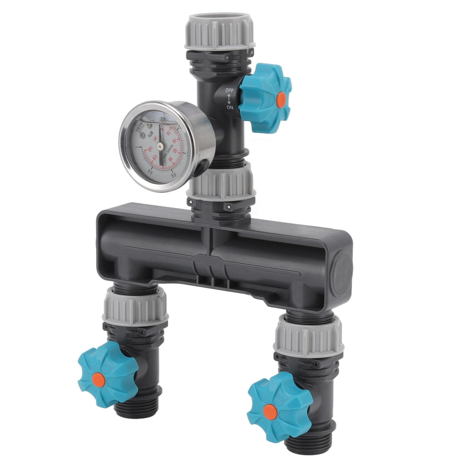 2 Way Water Pressure Regulator Water Splitter Irrigation Valve for Garden Patio Farm