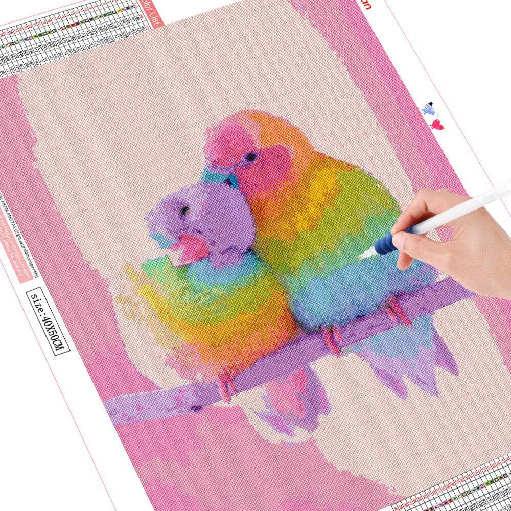 5D Diamond Painting Parrot Animal Home Decoration Full Drill Embroidery Rhinestone Picture Handcraft 20X30CM