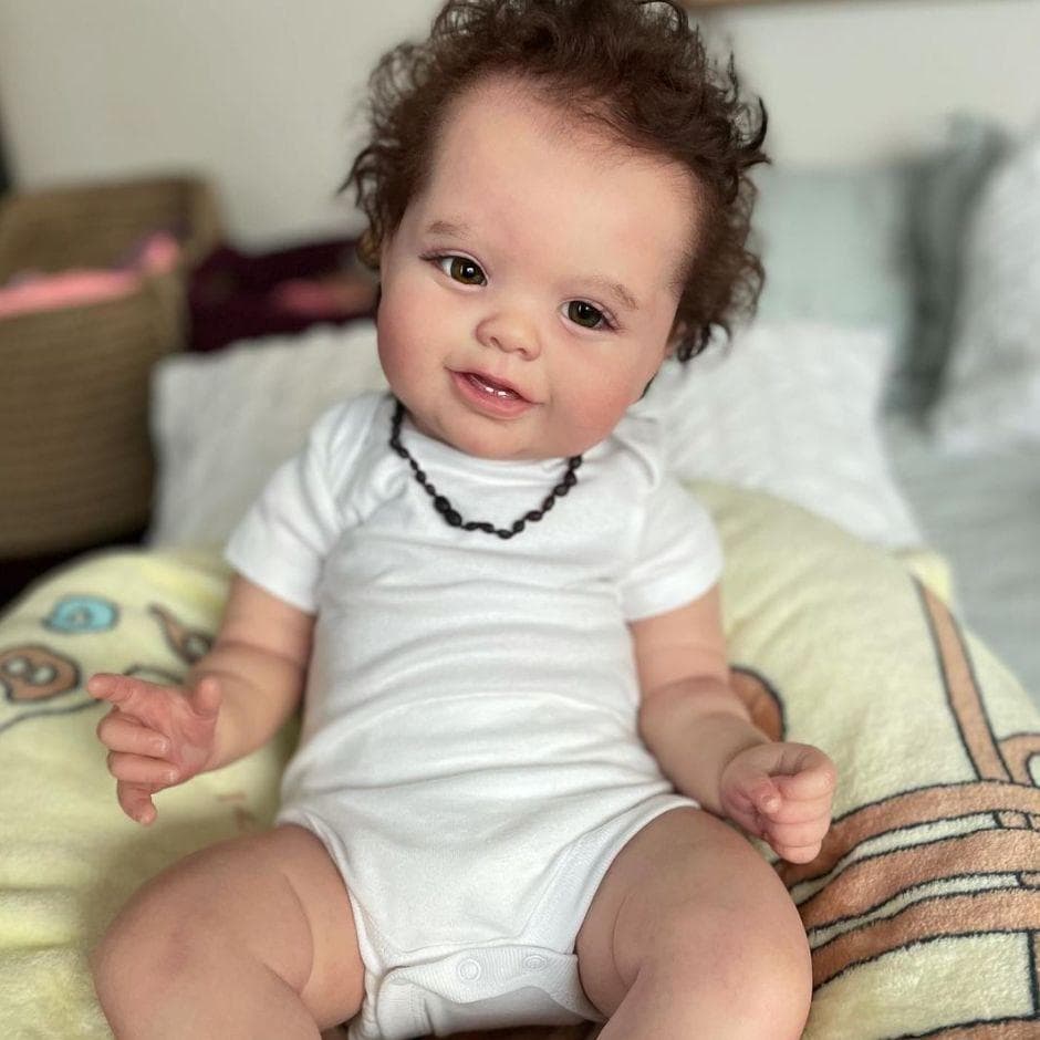 3D Skin Soft Silicone Reborn Baby For Girl Realistic 60 CM Smiling Toddler Art Doll Toy With Vascular Vein Cute Bebe Like Real 60cm 3D-paint Skin Doll