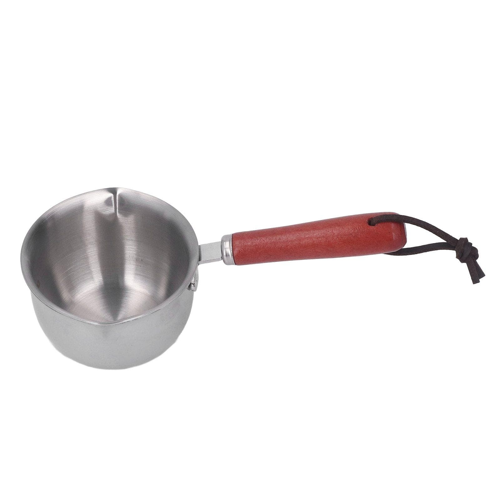 Milk Butter Coffee Warmer 304 Stainless Steel Mini Butter Melting Pot with 2 Pour Spouts for L(for 6.5-9kg)