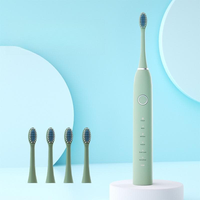 New Electric Toothbrush, Rechargeable Male and Female Students, Adult Soft-bristled Waterproof Sonic Vibration, Household Couple Toothbrush