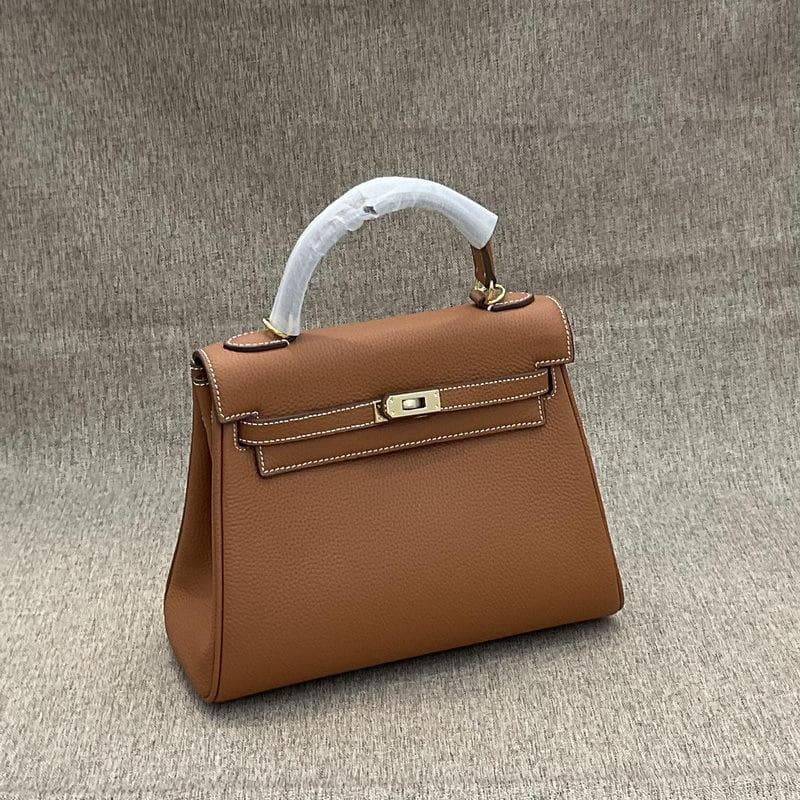 New Top Layer Cowhide TOGO Leather 2528 Women's Backpack With Shoulder Strap Hand-held Single Shoulder Diagonal Cross Women's Trendy Bag 28x12x20cm brown