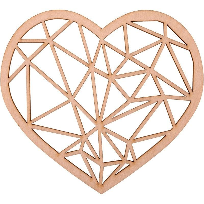 5pcs Wooden Coasters Heart-Shaped Coasters for Coffee and Tea, Ideal for Drinking Glasses 5pcs