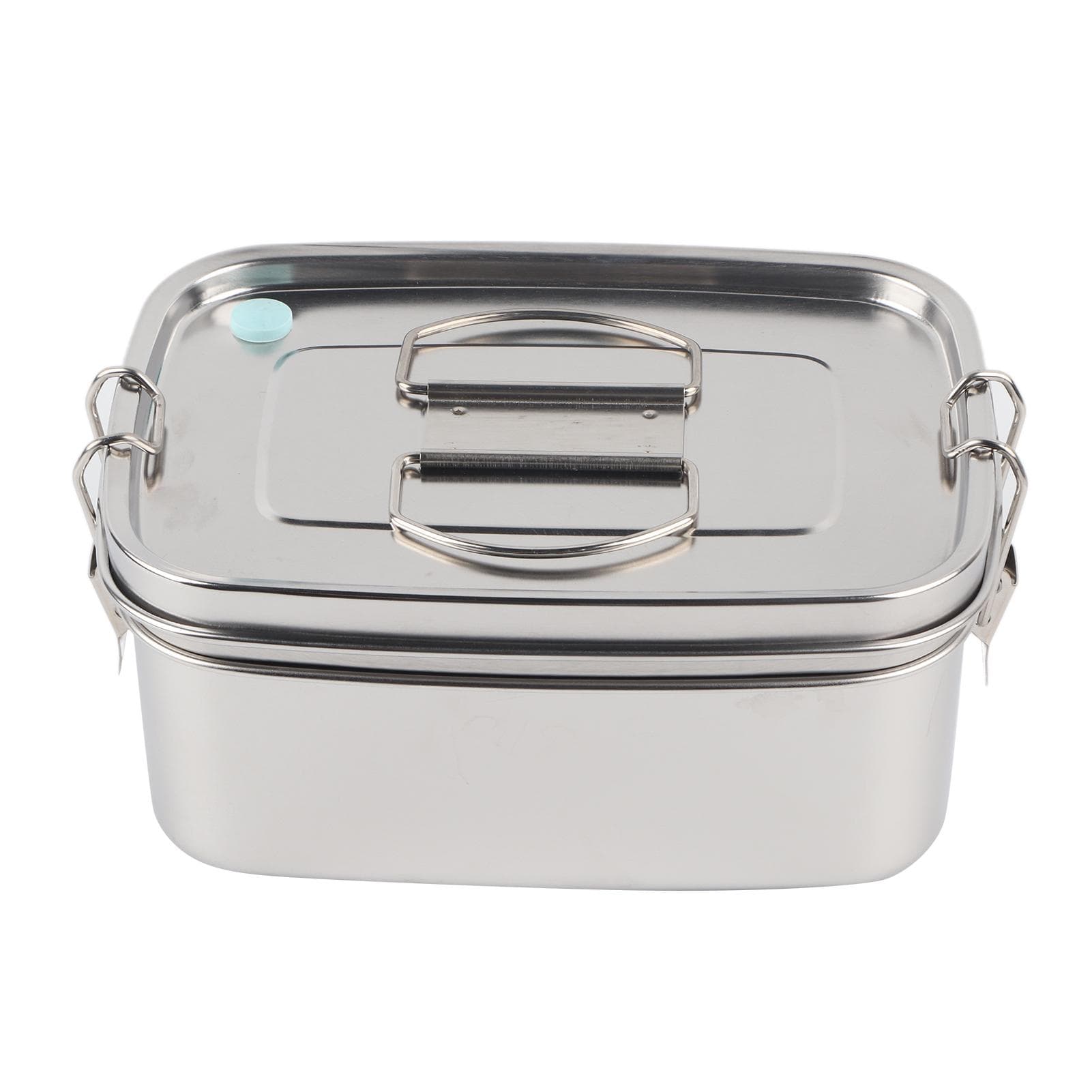 1.5L 2 Layer Lunch Box Portable Leakproof 304 Stainless Steel Bento Food Container Dinnerware for