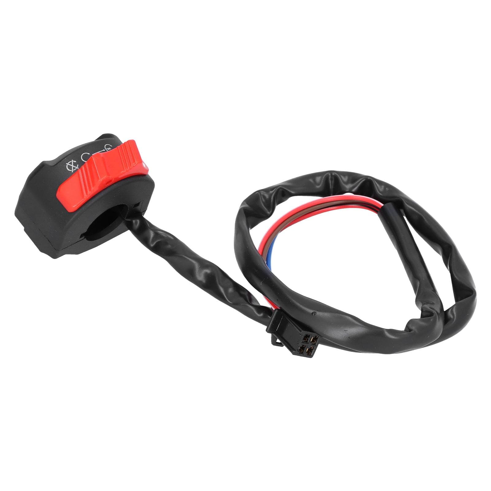 78in Handlebar Switch Waterproof Motorcycle Start Stop Button Controller Universal