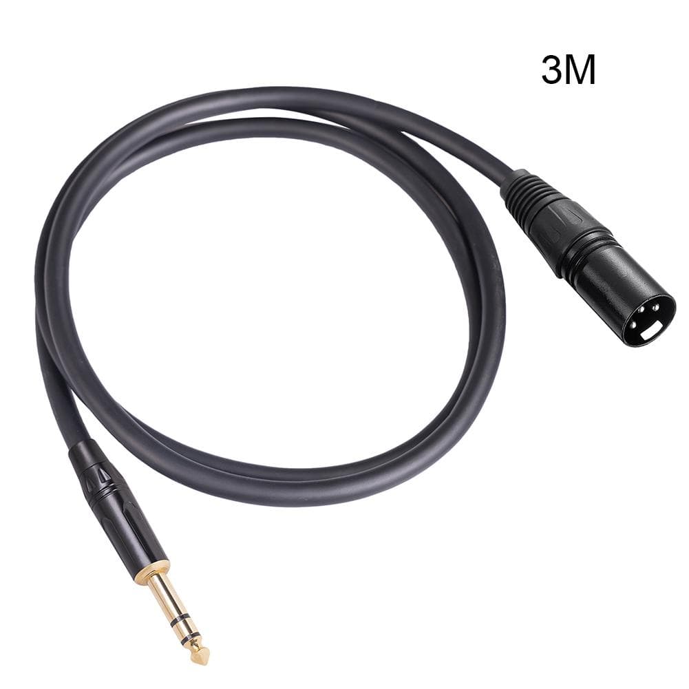 1-10m 1/4\ TRS To XLR 1/4 Inch Cable Interconnect C