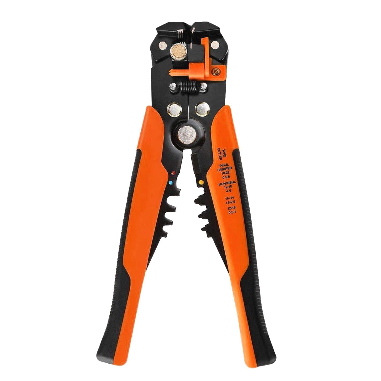 8-inch Cable Wire Stripper Automatic Wire Stripping Pliers Wire Clamping Tool Insulation Cable orange