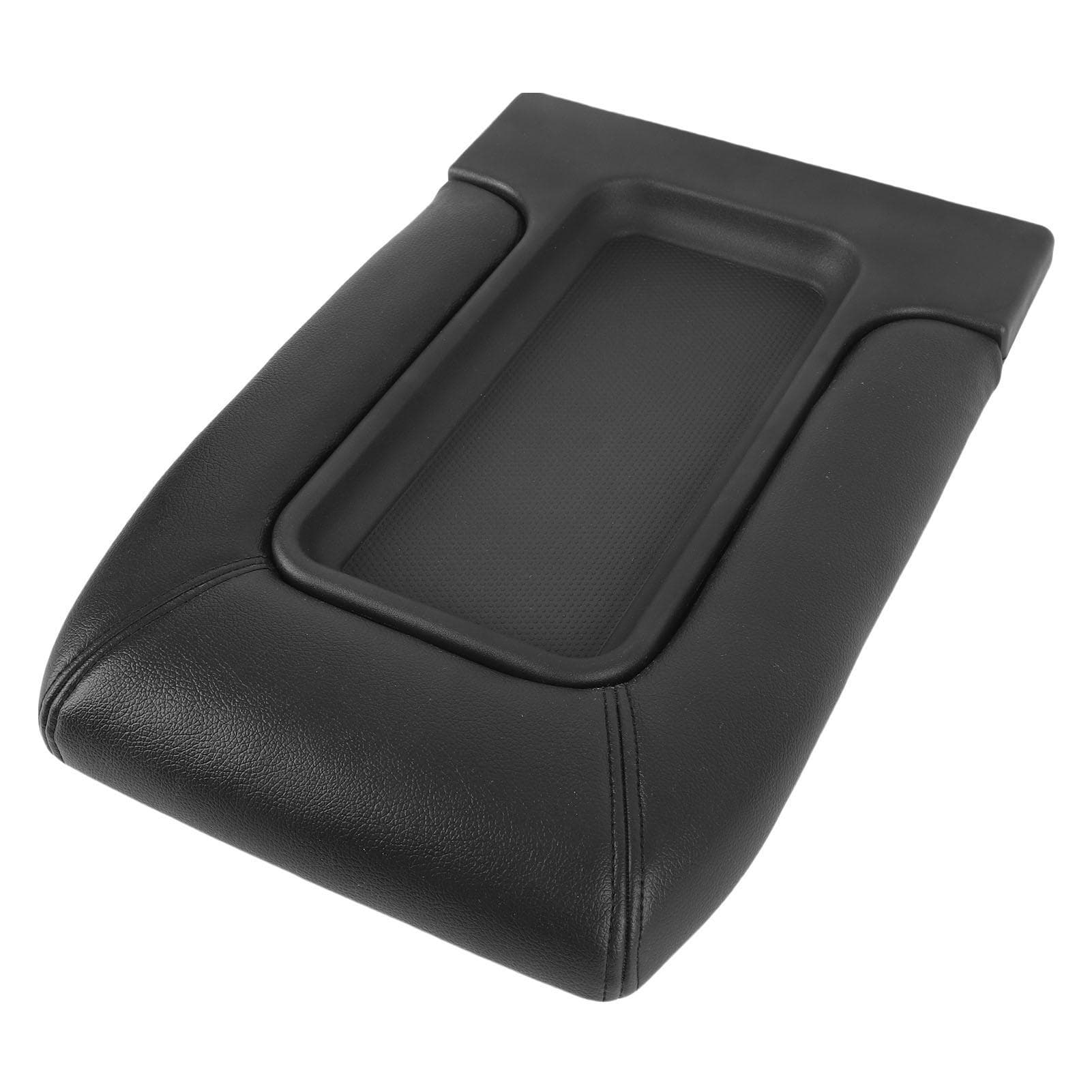 Center Console Lid Black Artificial Leather 19127364 Armrest Console Cover Replacement for EXT