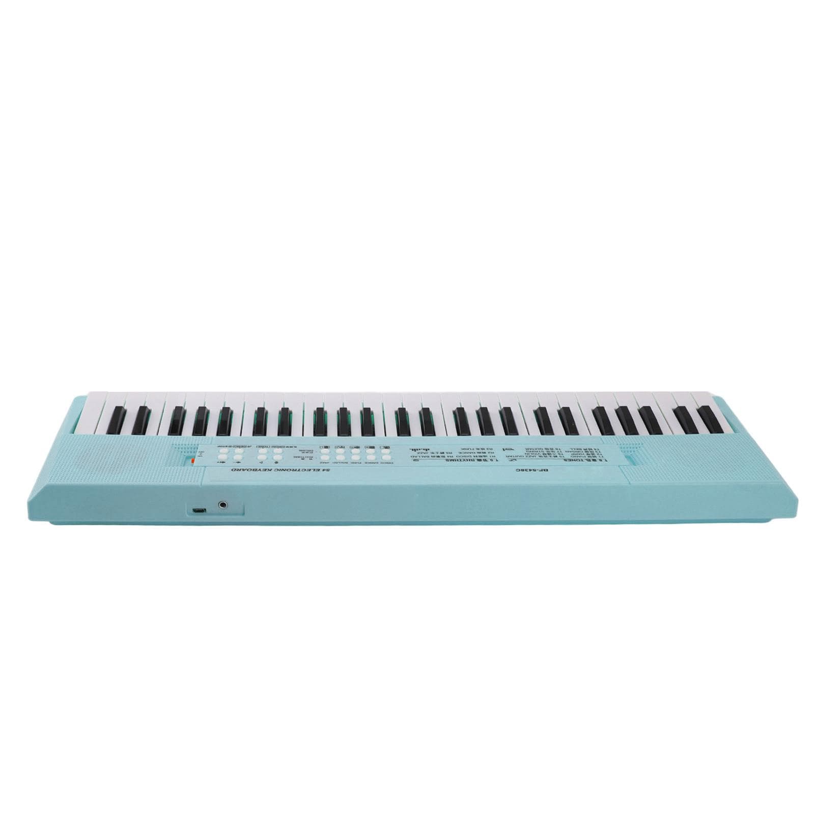 54 Key Keyboard Piano Smoothly Plastic Keyboard Piano Portable Dual Power Supply System Electric blue