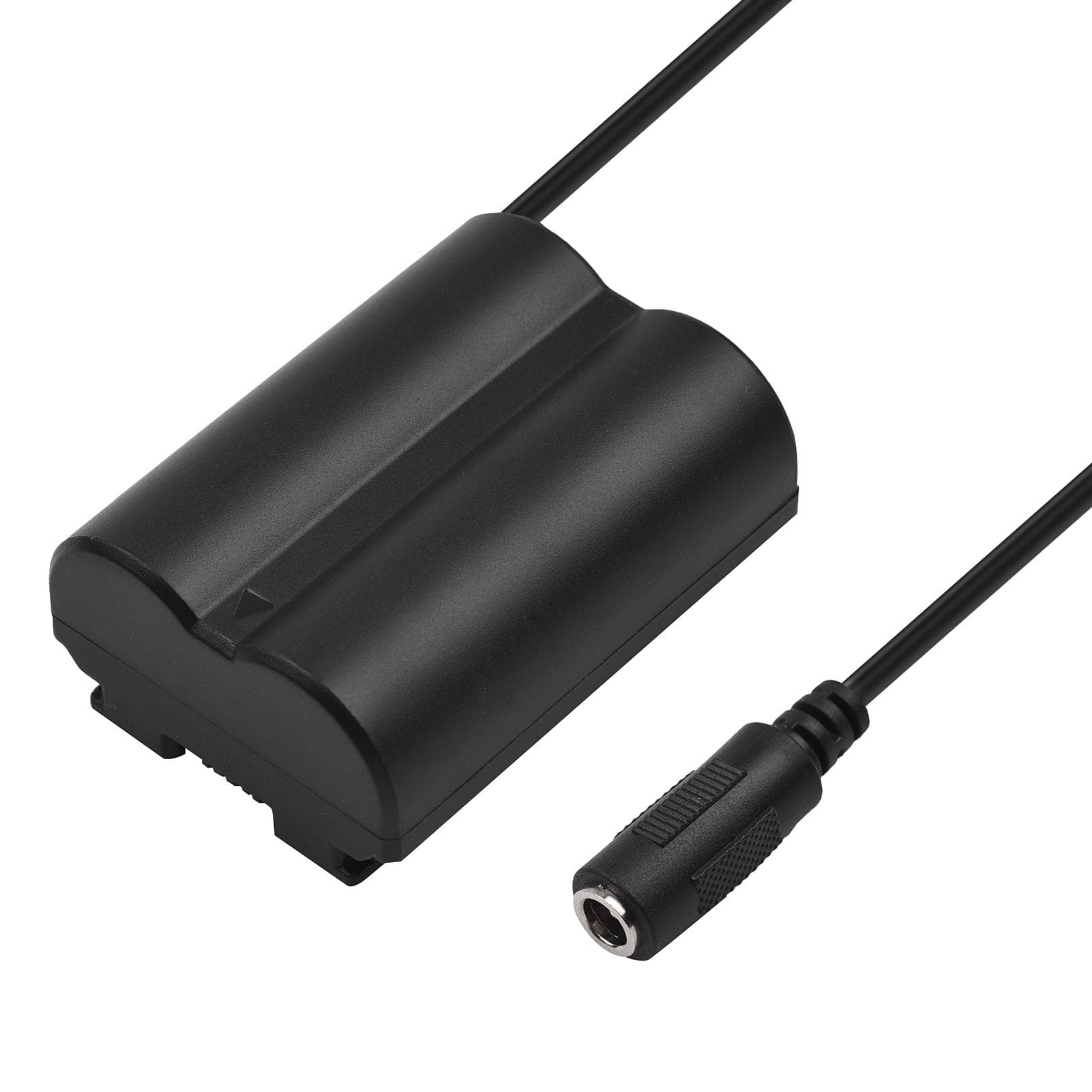 DC 5.5 * 2.1mm Power Cable to CP-W235 Dummy Battery Male Connector Port Replacement for Fujifilm female black