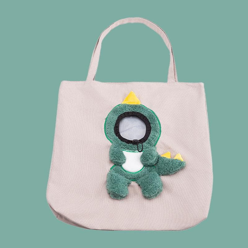 All Seasons Go Out Pet Bag Cat Probe Messenger Bag Dog Cute Animal Canvas Bag Cat Bag Handbag L
