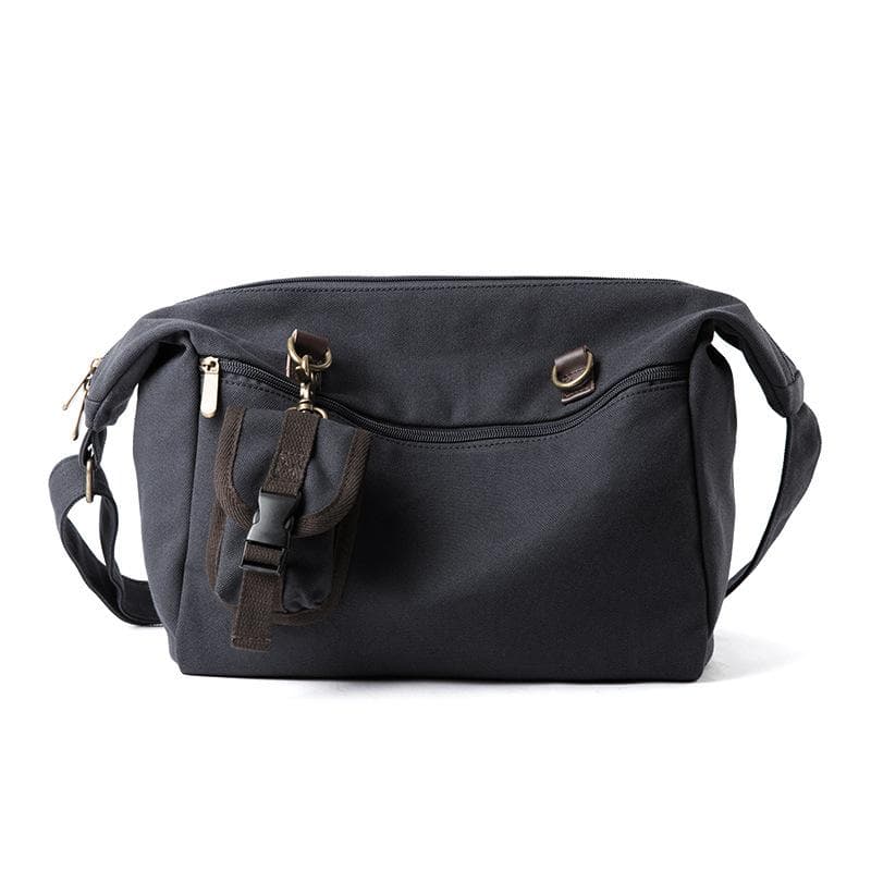 Artistic Crossbody Bag, Men's Canvas Single-shoulder Bag, Versatile Crossbody Bag, Trendy and Simple Small Bag