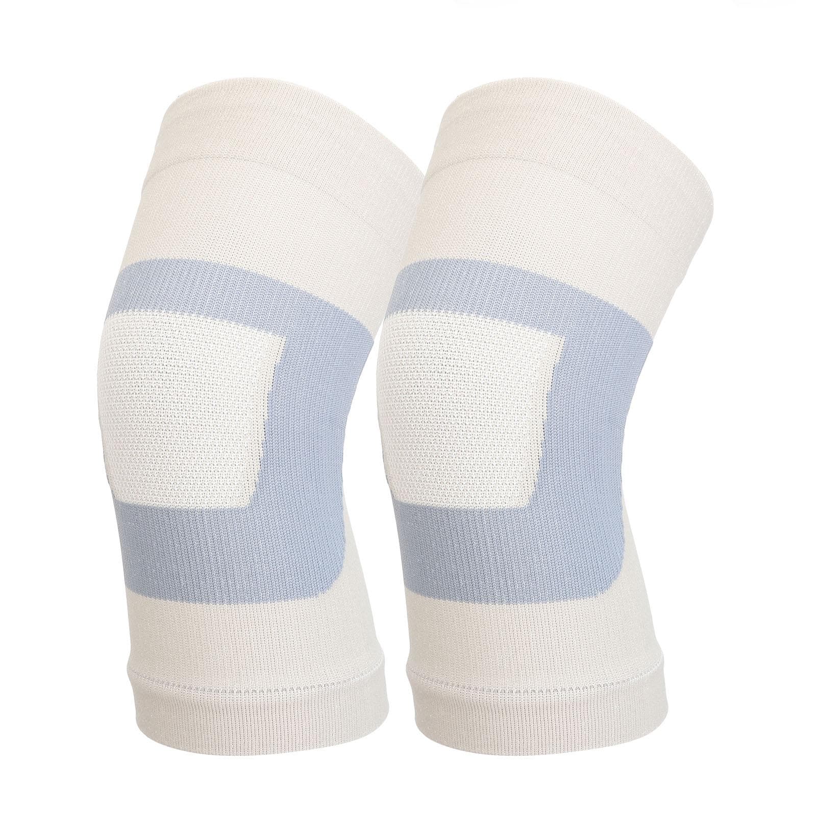 2pcs Thin Compression Knee Sleeve Breathable Non Slip Double Knit High Elasticity Knee Sleeve for XL
