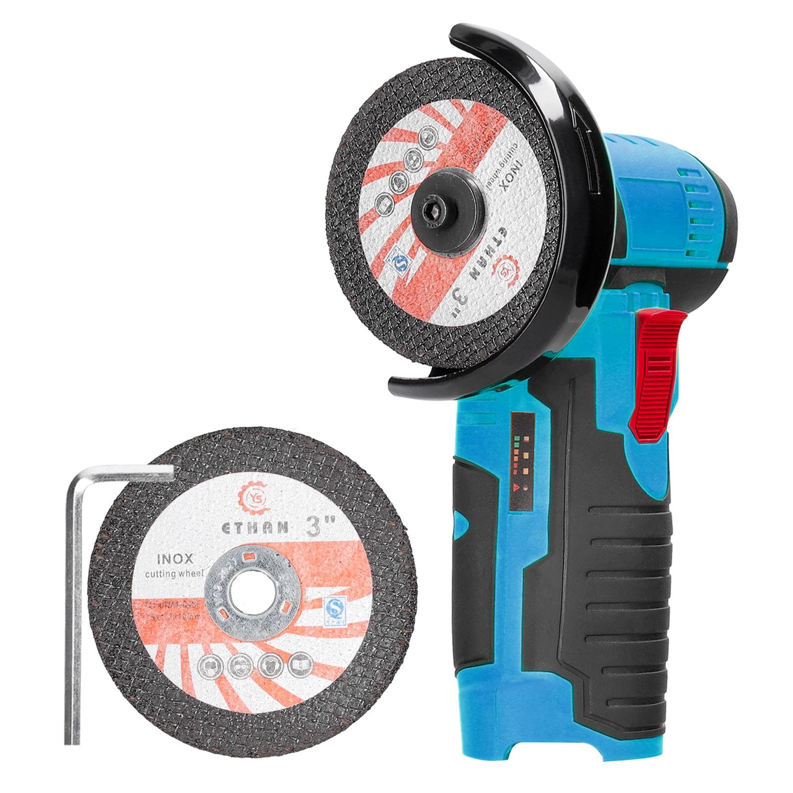 19500rpm Electric Grinding Tool Multifunctional Mini Grinder Handheld Cutter for Cutting Polishing host multicolour