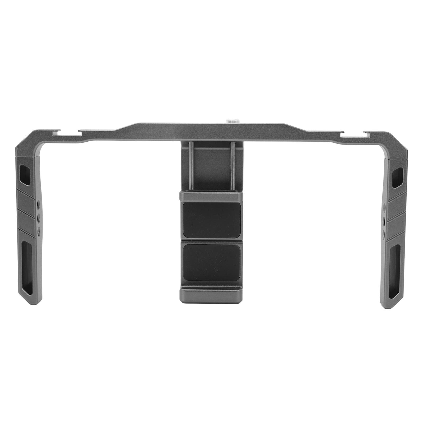 Aluminium Alloy Phone Video Cage with Dual Handles Portable Phone Rig for Videomaker Film Maker