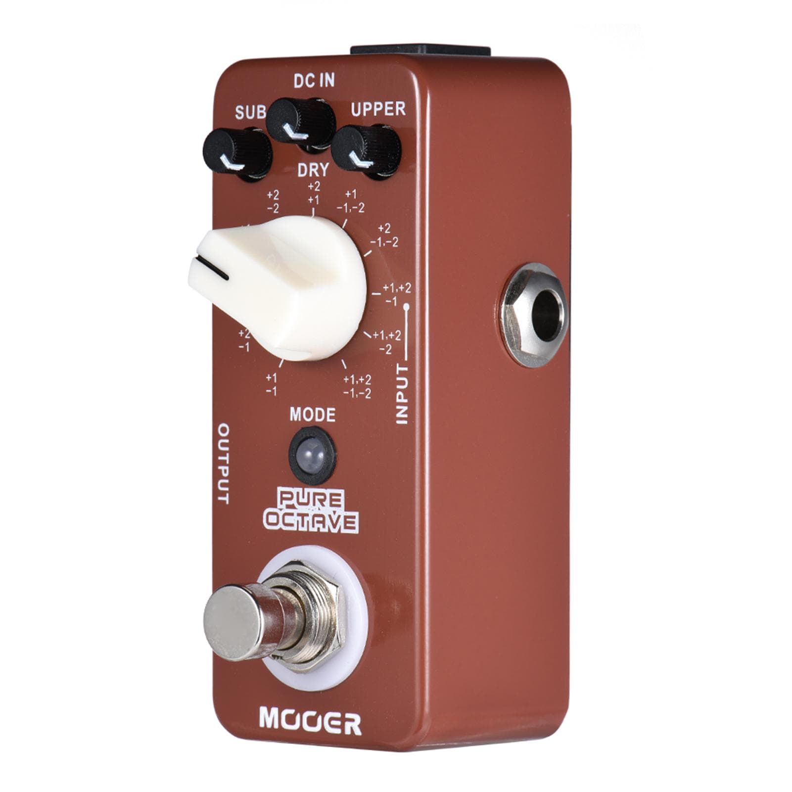 MOOER PURE OCTAVE Mini Octave Guitar Effect Pedal 11 Octave Modes True Bypass Full Metal Shell