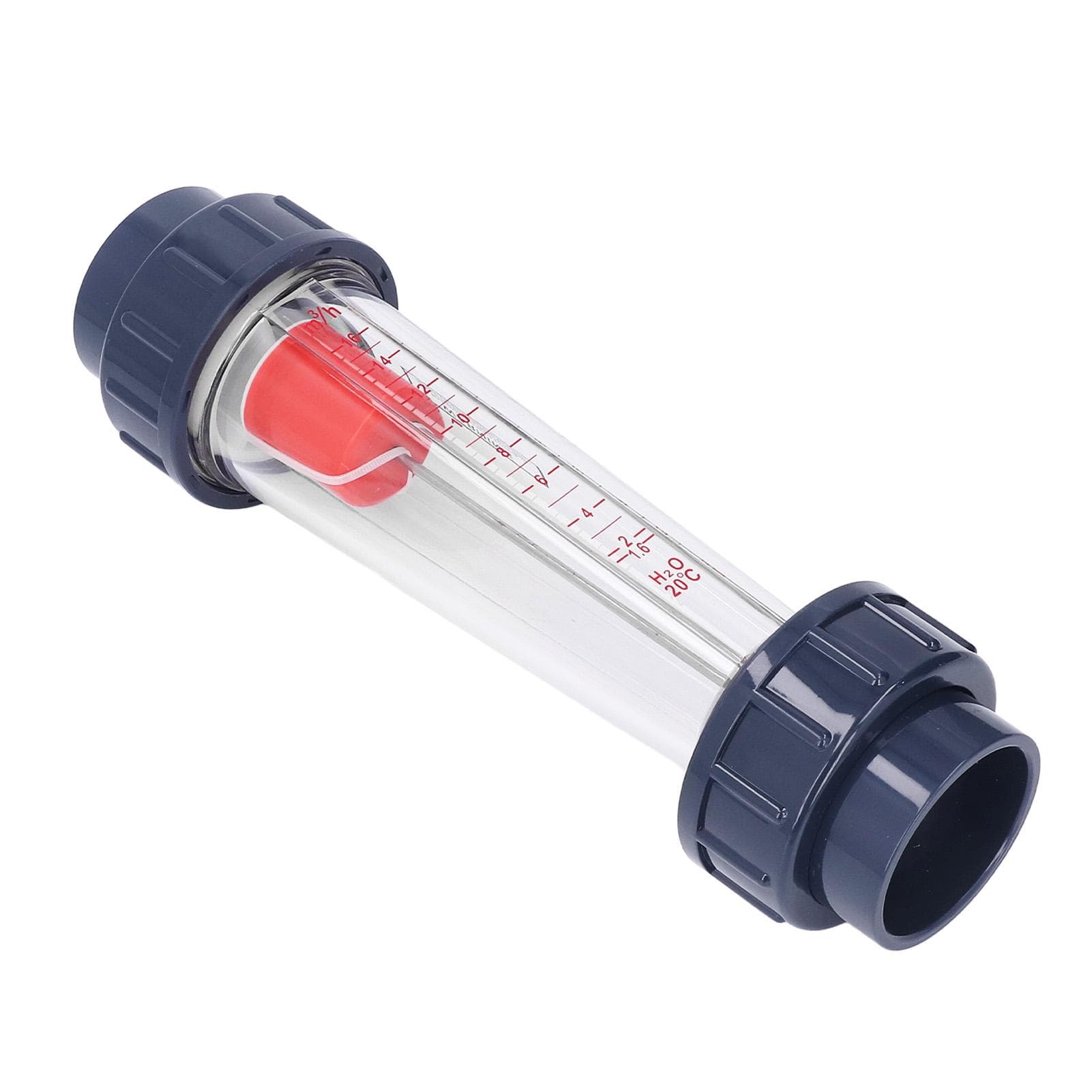 Water Flow Meter Liquid Flowmeter 1.6?16m3h Plastic Tube with ABS Float for Measurement