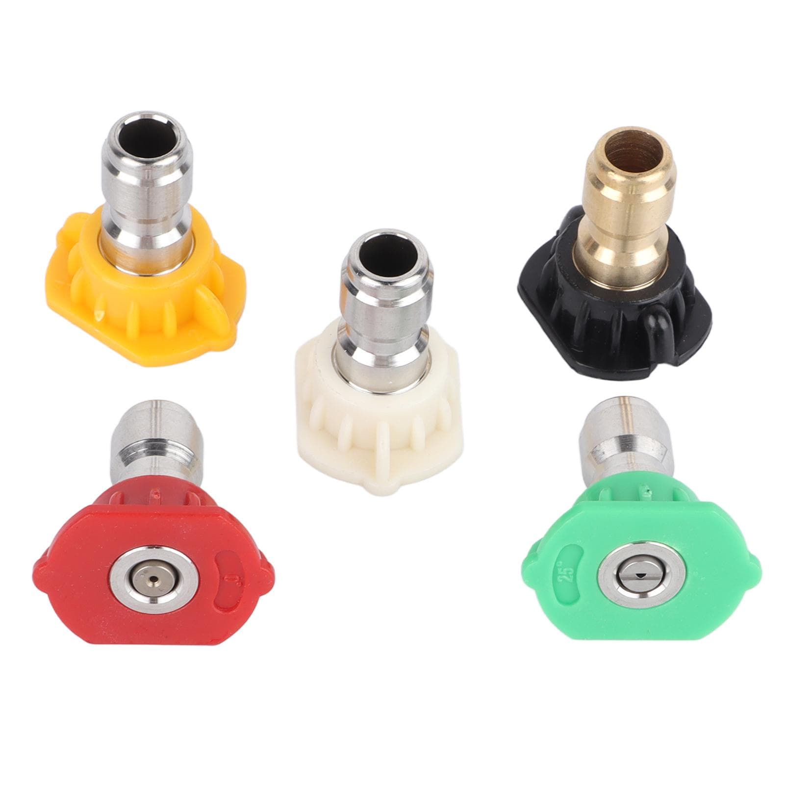 5 Pcs High Pressure Cleaning Spray Nozzle Multi Angle Strong Water Output Washer Tool Jet Nozzle