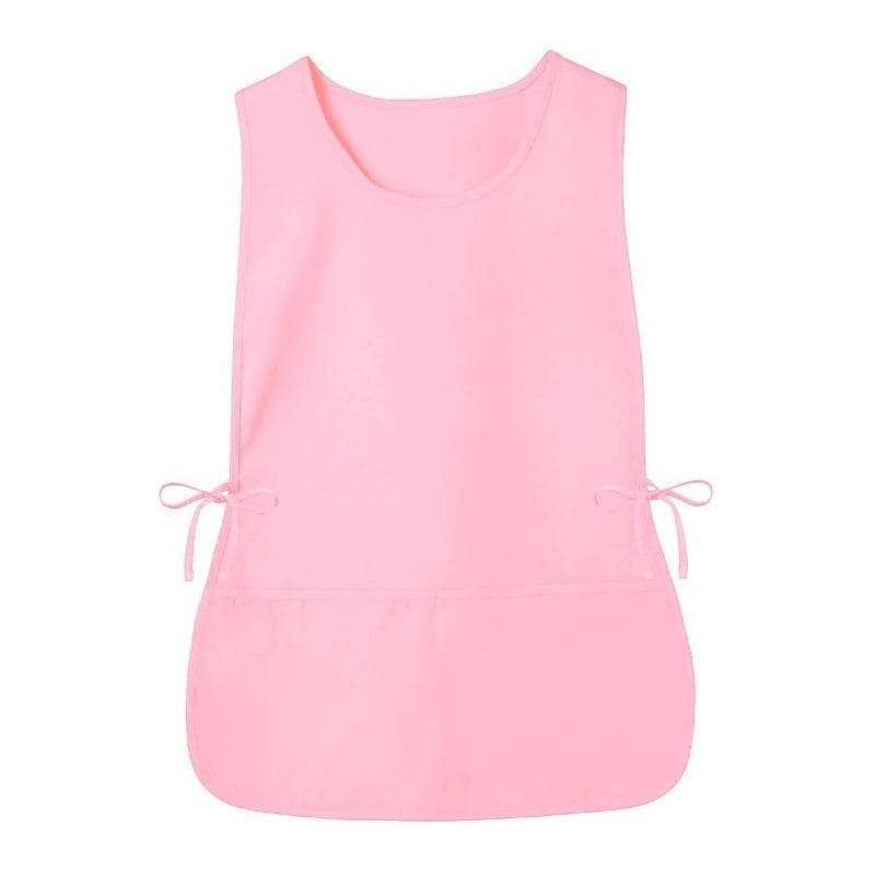 1pc Unisex Apron For Home Cleaning, Pinafore Style With 2 Pockets S pink