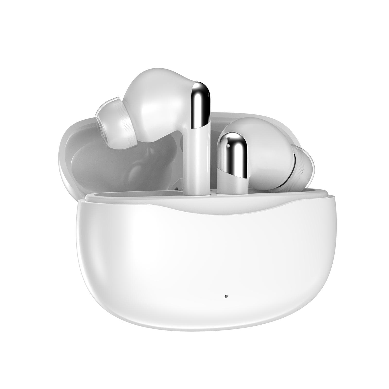 Wireless BT5.4 Headset Intelligent Noise Cancellation HD Call Builtin Microphone Headset Auto white