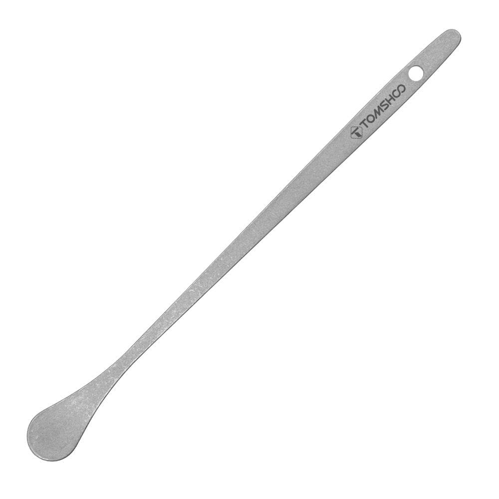 Coffee Stirring Spoon Premium Ti Long Handle Square and Round Head 19cm Perfect for Coffee Iced Tea Round