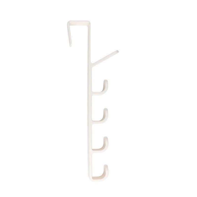 Door Hanger Hook Hanging Racks Cupboard Cabinet Rack Hat Clothes Bag Hanger 1PC white