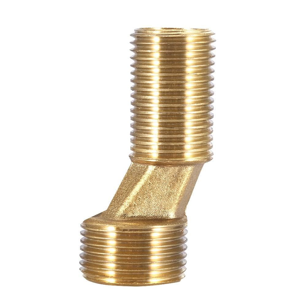 Hex Nipple 34 x 12 ?Npt Brass Pipe Fitting Water Tube Connecting Accessories