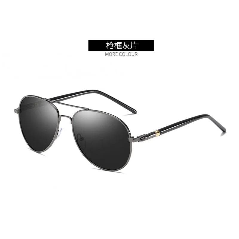 Luxury Designer Sunglasses for Men Women Vintage Black Pilot UV400 Driving Sun Glasses Brand Male