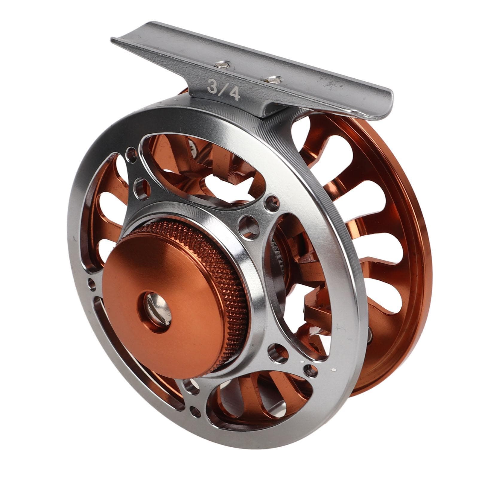 Fly Fishing Reel Efficient Braking 3 Bearings 2 Colors Adjustment CNC Processing 34 Fly Reel for