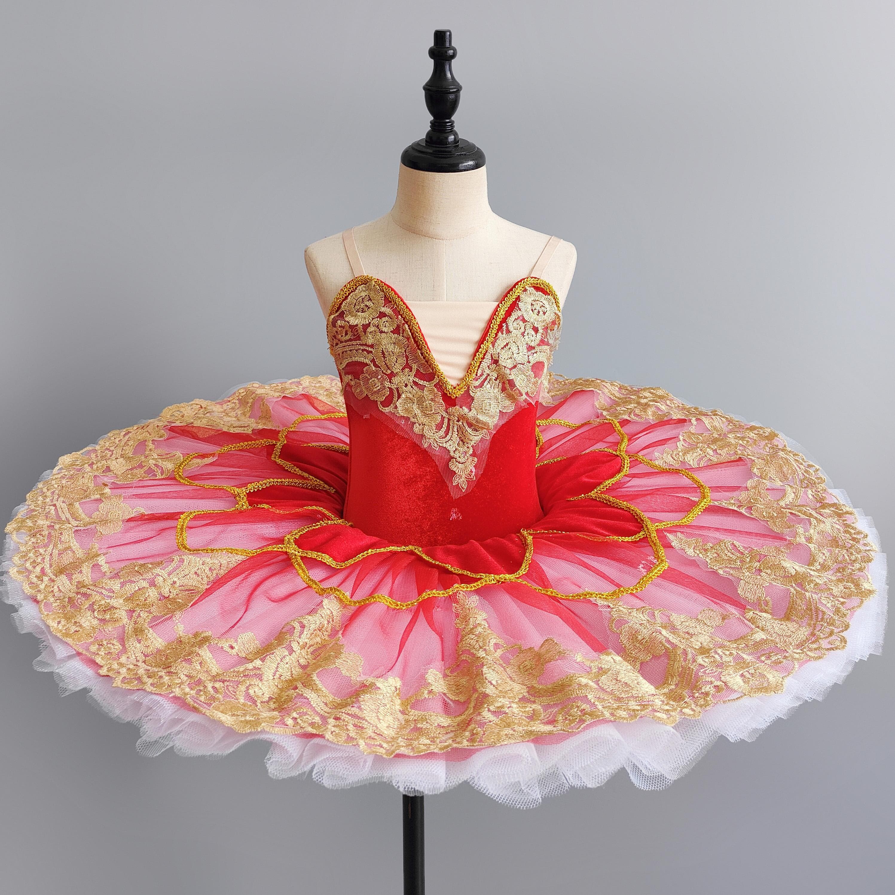 Classic Professional Ballet Tutu Dance Dress Girls Adult Kids Swan Lake Ballerina Party Dance Costume Leotards Ballet Dress 150 CM