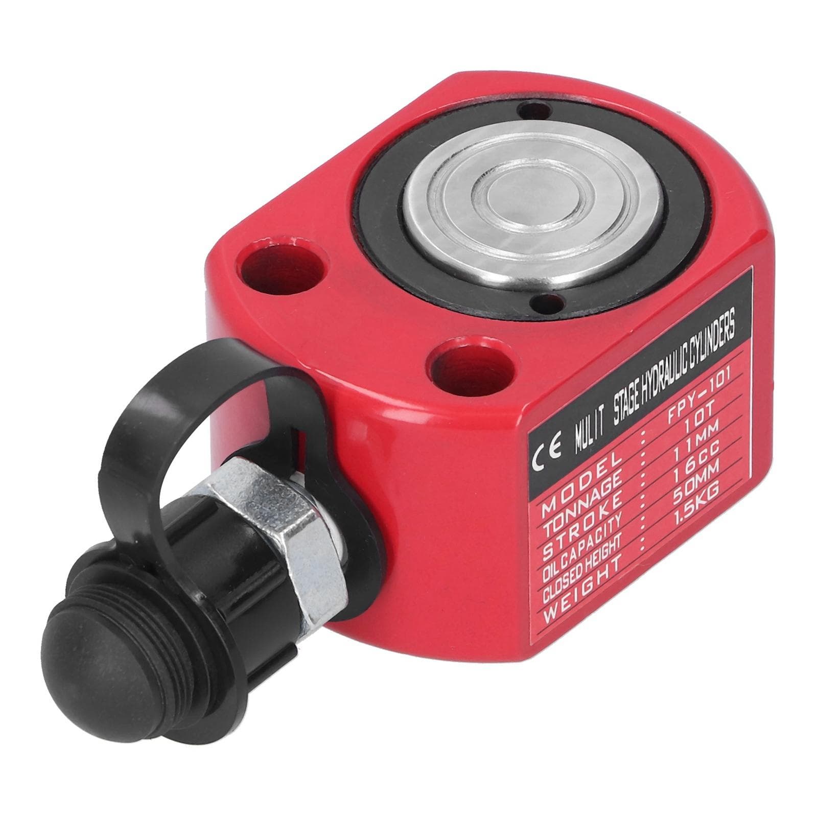Separate Hydraulic Cylinder Red Ultra Thin Industrial Accessories FPY101 10T 16CC