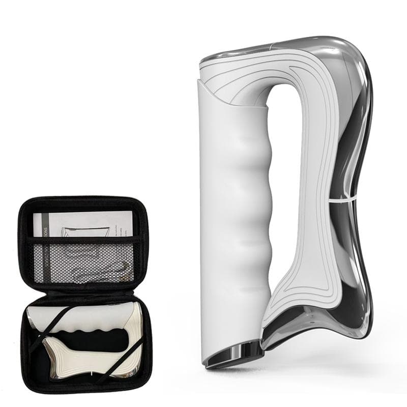 Fascia Massager Body Scraping NEMS Microcurrent Vibration Muscle Stimulator Relief Relaxation Slimming Shaping Guasha Massage Knife white