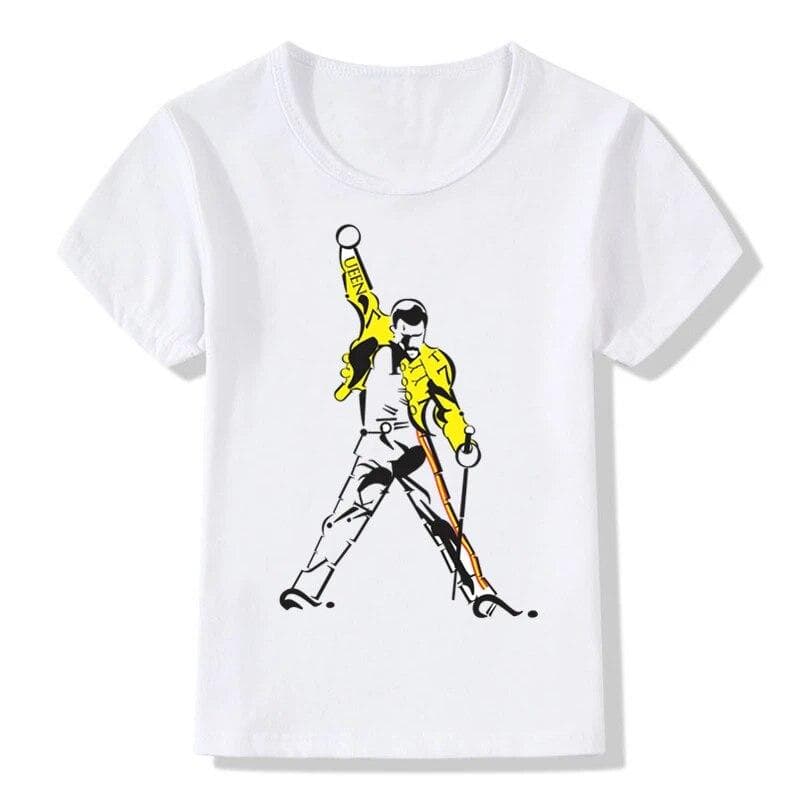 Boy &Girls Print T -Shirt Children Heavy Rock Top Band Queen T Shirt Kids Tops Baby Casual Clothes 6T