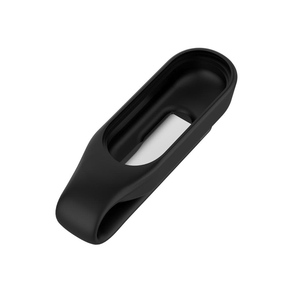 Soft Silicone Sport Clip Protector Case Compatible for Xiaomi Band 7 Hook Clip Cover Smartband black