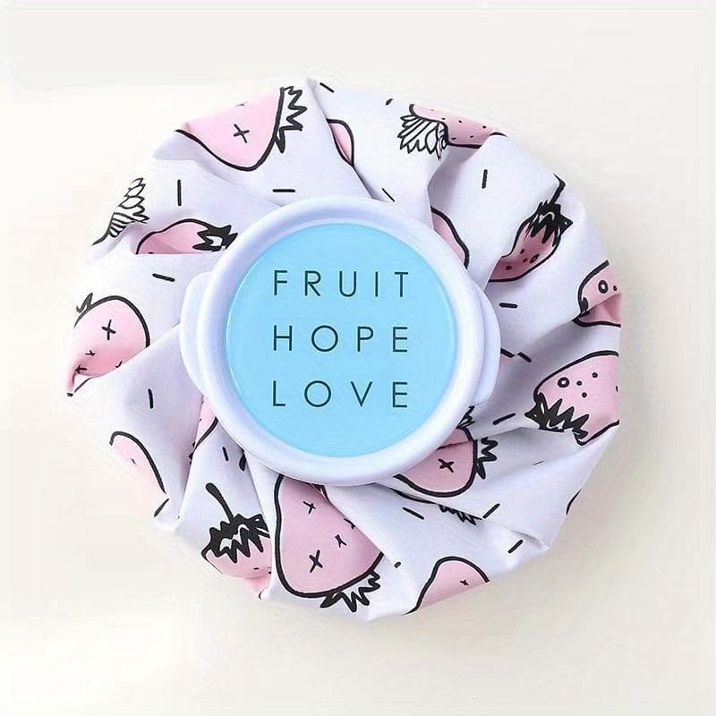 Cloth Ice Pack Household Folding Ice Pack Cartoon Thickening Leakproof Hot Water Bag Cold And Hot Compress Physiotherapy Bag white
