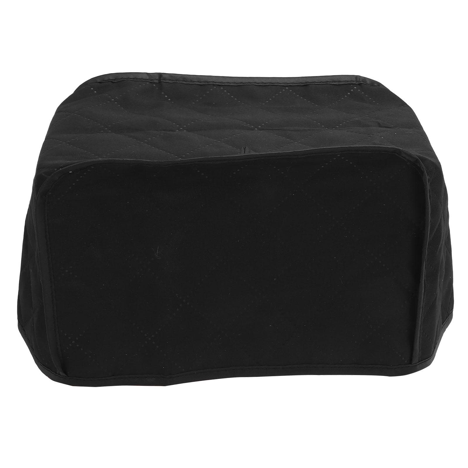 Black Toaster Cover Antislip Effective Protection Polyester Fabric Quilted Small Appliance Dust