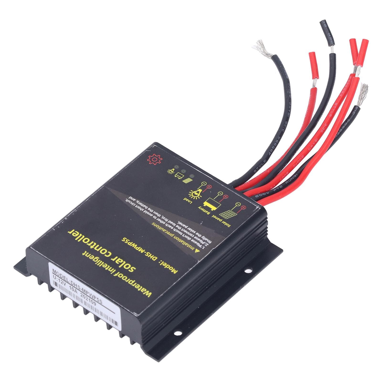 Waterproof Smart Solar Controller MPPT Battery Charging Protection Regulator 12V 10A DHSMPWP5S