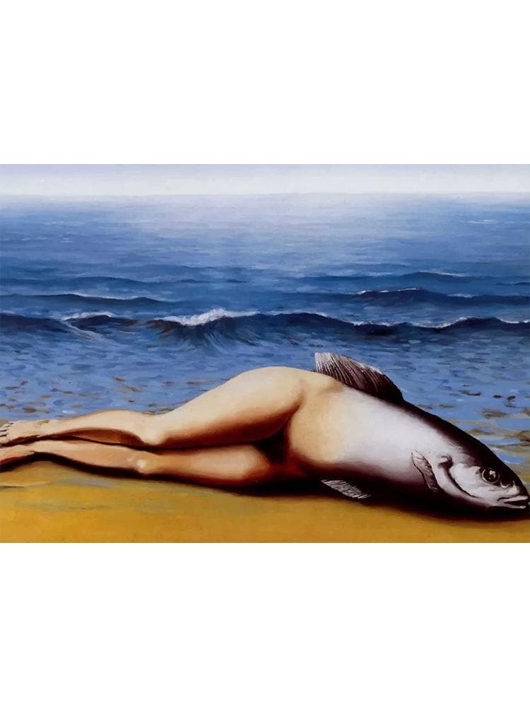 Famous Surrealism Arts Posters Canvas Painting Abstract Rene Magritte Wall Picture Print For Gallery Bedroom Home Decoration 60x90cm No Frame