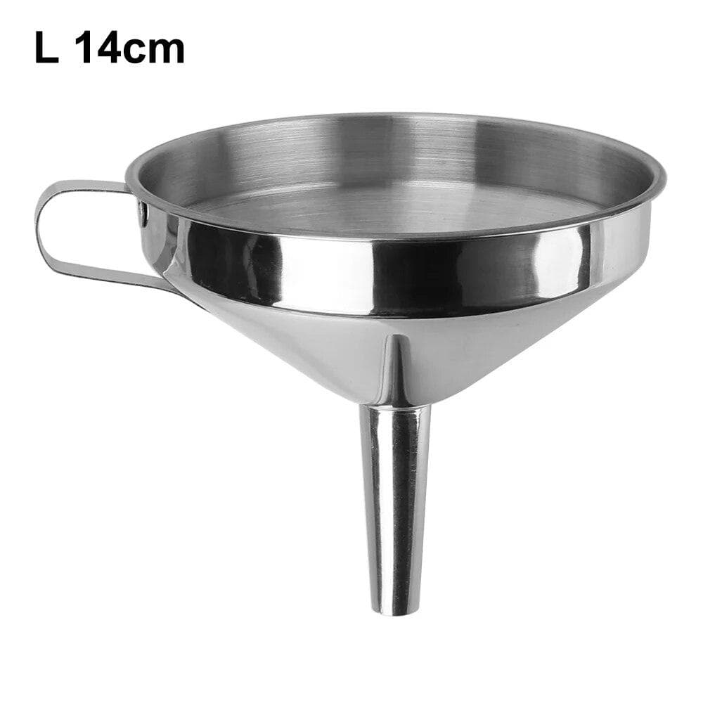 Metal Funnel For Canning Kitchen Tools Kitchen Accessories Wide Mouth Funnels Bar Wine Beer Oil Flask Funnel 14cm