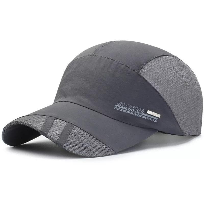Fashion Breathable Mens And Womens Hip Hop Hats Mesh Neutral Casual Adjustable Baseball Casual Sunshade Fashionable Cap One Size gray
